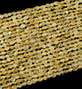 6-8MM Natural Golden Rutilated Quartz Gemstone Pebble Nugget Loose Beads (D183)