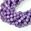 Genuine Natural Lepidolite Gemstone Grade AA Faceted round 6MM 8MM 10MM Loose Beads (A284)