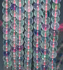 7mm Rainbow Fluorite Gemstone Grade AA Round Loose Beads 15.5 inch Full Strand (90187762-686)