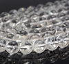 11mm White Rock Crystal Quartz Gemstone Grade B+ Round Loose Beads 16 inch Full Strand (90187673-694)