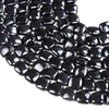 Natural Smooth Shungite Gemstone Grade AAA Square 10MM Loose Beads (D47)