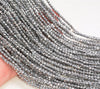 Silver Hematite Gemstone Grade AAA Micro Faceted Round 2mm 3mm 4mm Loose Beads 15.5 inch Full Strand (A261)