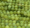 Natural Olive Peridot Jade Gemstone Grade AAA Round 4mm 6mm 8mm 10mm Loose Beads Full Strand (A257)